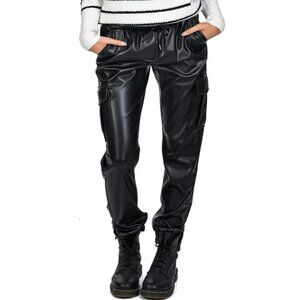 NWT RD Style Blair Vegan Leather Jogger | Faux Leather Jogger Pants | Size M